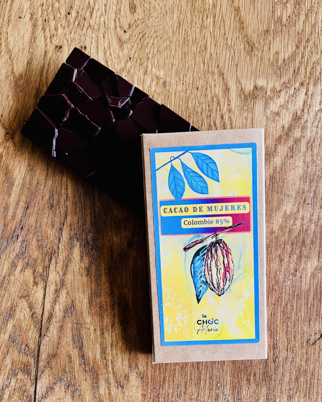 Tablette Origine Cacao de Mujeres Colombie